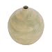 EXP Handcrafted Spring Fresh Terracotta Balloon Vase With Green And Cream Swirl Design