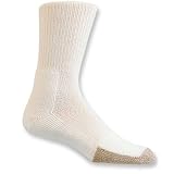 Thorlo Thick Cushion Crew Tennis Socks with THORï¿½LONï¿½ - White/Tan - TX