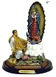 Bareggio Collection - Statue - St. Diego and Our Lady of Guadalupe - Poly Resin Statues on Dark Base - 8in.