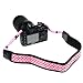 BIRUGEAR Pink Anti-Slip Soft Neoprene Camera Shoulder/Neck Strap Belt for Canon Nikon FujiFilm Sony Pentax Panansonic and More Digital Cameras with Cleaning Cloth