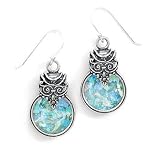 Ancient Glass Circular Earrings