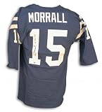 Earl Morrall Colts Autographed/Hand Signed Blue Jersey