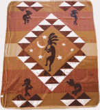 Kokopelli Fleece Blanket dwp