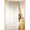 Fadenvorhang Creme-Wei� 200cm x 400cm (BxH)