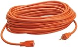 6 Pack Coleman Cable 02308 50 Vinyl Jacketed 16/3 SJTW Outdoor Extension Cord - Orange