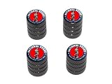 National Guard - Army Military - Tire Rim Wheel Valve Stem Caps - Black