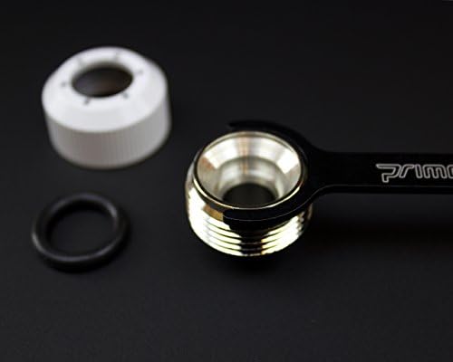 Rigid Revolver Compression Fitting - Diamond Knurled Grip- Nickel Plated Brass - Black Silver- 10 Pack