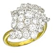 Womens Pave Cubic Zirconia Ring, Size: 5-11