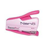 PaperPro® Nano Miniature Stapler, 12 Sheet Capacity, Pink