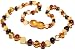 Bouncy Baby BoutiqueTM Baltic Amber Teething Necklace - Baroque Multicolor