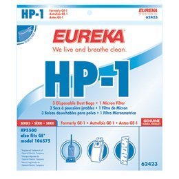EUK6242312 - GE-1 Replacement Dust Bags for Bagless HEPA Upright Vacuum