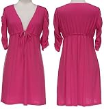 SELE Stretch V-Neck Dress W/ Drawstring