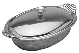 Wilton Armetale Scallop Handle Oval Covered Casserole