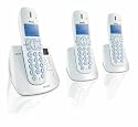 Philips CD4453S/05 Digital Cordless Phone With Answer Machine & HD Sound - Triple Handset