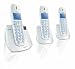 Philips CD4453S/05 Digital Cordless Phone With Answer Machine & HD Sound - Triple Handset