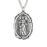 Bob Siemon Sterling Silver "Saint Francis" Medal, 20"