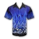NEW Stock Motorcycle Flames Biker Shirt, Dragonfly