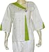 Womens Long Sleeve Cotton Top Shirt Blouse Block Print Hand Embroidery Size L (tsht109)
