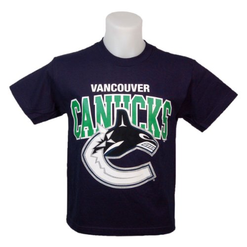 Vancouver Canucks Youth Back 2 Basics T-Shirt Size S (6-8)