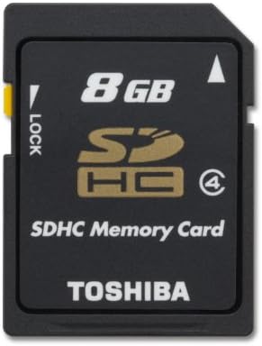 Toshiba 8GB SDHC Class 4 Secure Digital Memory Card (SD-K08G2B8TRT)
