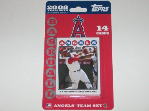 Topps MLB Baseball Cards 2008 Los Angeles Angels 14 Card Team Set