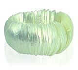 White Mother of Pearl One Size Fit All Stretch Bracelet
