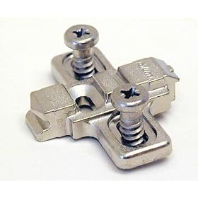 Click here to buy Blum B173L 0mm Stamped Steel Premounted System Screw Frameless Clip Mounting Plate by Blum.