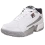 Fila Women's Alfa II Tennis Shoe,White/Metallic Silver/Peacoat,8 M US