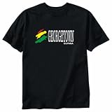 T-SHIRT BLACK  GEORGETOWN BRUSH  GUYANA