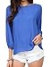 Persun Women Cute Bow Back Chiffon Blouse Shirt Top