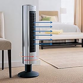 MightyMax Tower Fan by Brookstone