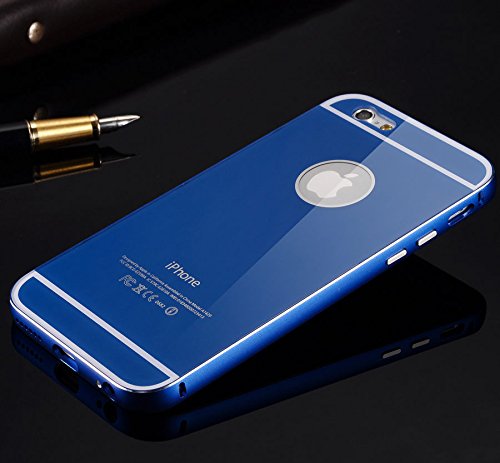 iPhone 6 Case, Palettes Maxx - Blue Aluminum Metal Frame & Acrylic Back r Cases iphone 6 Shockproof Back Case for iPhone 6 4.7 inch Screen By MTOO