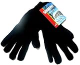 Toddler fleece lined Gloves Girls And Boys Winter Glove Black Medium (8-12 Yrs)