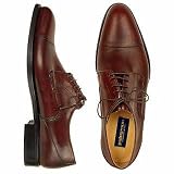 Pakerson Dark Brown Italian Hand Made Calf Leather Oxford Shoes