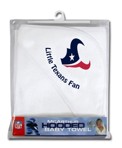 NFL Houston Texans White Hooded Baby Towel