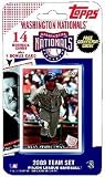 Washington Nationals Black Leather Card Holder & Money Clip