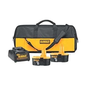 DeWALT DWKITA 18V Starter Kit w (2) DC9096 XRP Batteries, DW9116 Battery Charger and 30 Nylon Tool... by DeWalt