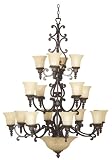 Kenroy Home Regal Chandelier Nineteen Light #90048BRZ