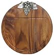 Wood Grape Cheese Cutting Board 14' D