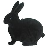 湯たんぽ　クッション　うさぎ　ブラックの画像