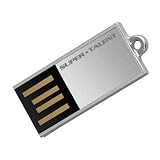 Super Talent Pico-C 16 GB USB 2.0 Flash Drive STU16GPCS (Silver)