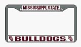 Mississippi State Bulldogs Chrome License Plate Frame - Set of 2