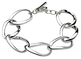 Image of Kit Heath Sterling Silver 70FXHP Ladies Bracelet with Large Interlinking Ovals