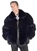 Mens Fox Fur Jacket - Black Fox