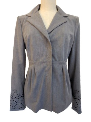(シェルビーノストリート)SCERVINO Street ジャケット グレー サイズ42 テーラード カットワークレース 春物
