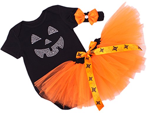 CAKYE® Halloween Costumes For Baby Girl- Pumpkin Tutu Dress Set