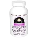 Source Naturals Acetyl L-Carnitine & Alpha-Lipoic Acid, 650 mg, Tablets, 120 tablets