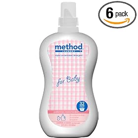 method Triple Concentrated Laundry Detergent, Baby, Case Pack, Six 32-Ounce Bottles (192-Ounces)