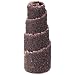Merit Spiral Abrasive Roll, Full Taper, Aluminum Oxide, 3/16" Arbor, 1/8" Arbor, 3/8" Diameter x 1" Length, Grit 80 (Pack of 100)