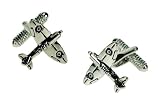 Mens Designer Fashion Cufflinks - Spitfire - For the Classic Plane Enthusiast